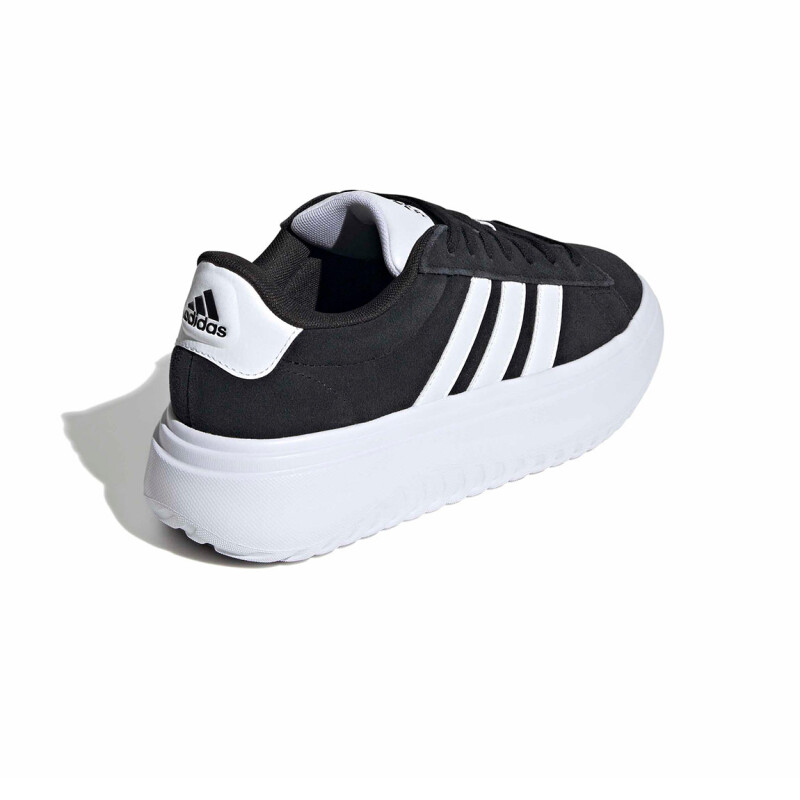 Adidas Champion Mujer Grand Court Platform Negro-blanco