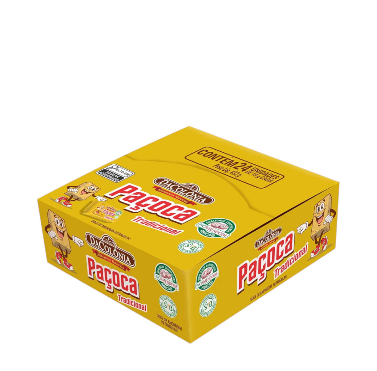 Pacoca de Mani DaColonia 18 grs caja x 24 