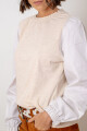 Remera cami Beige