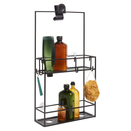 ORGANIZADOR DE DUCHA ACERO NEGRO UMBRA