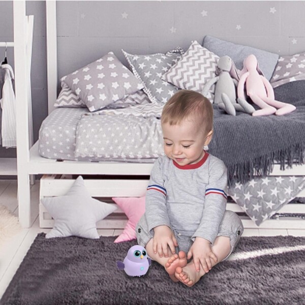 Juguete Interactivo Bebe Movimiento Caminante Pila Infantil Variante Color Violeta