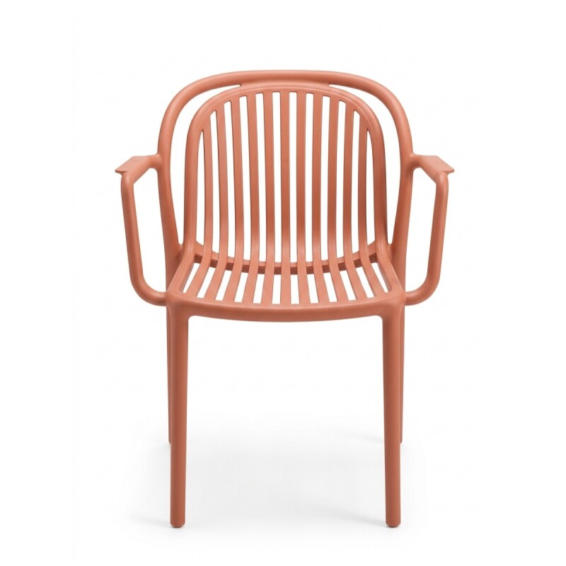 SILLA PLAST REJILLA TERRACOTA P/JARDIN Unica