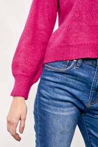 Sweater Textura Magenta