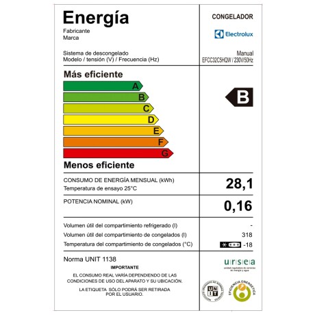 Freezer horizontal 318 lts Electrolux EFCC32C5HQW Freezer horizontal 318 lts Electrolux EFCC32C5HQW