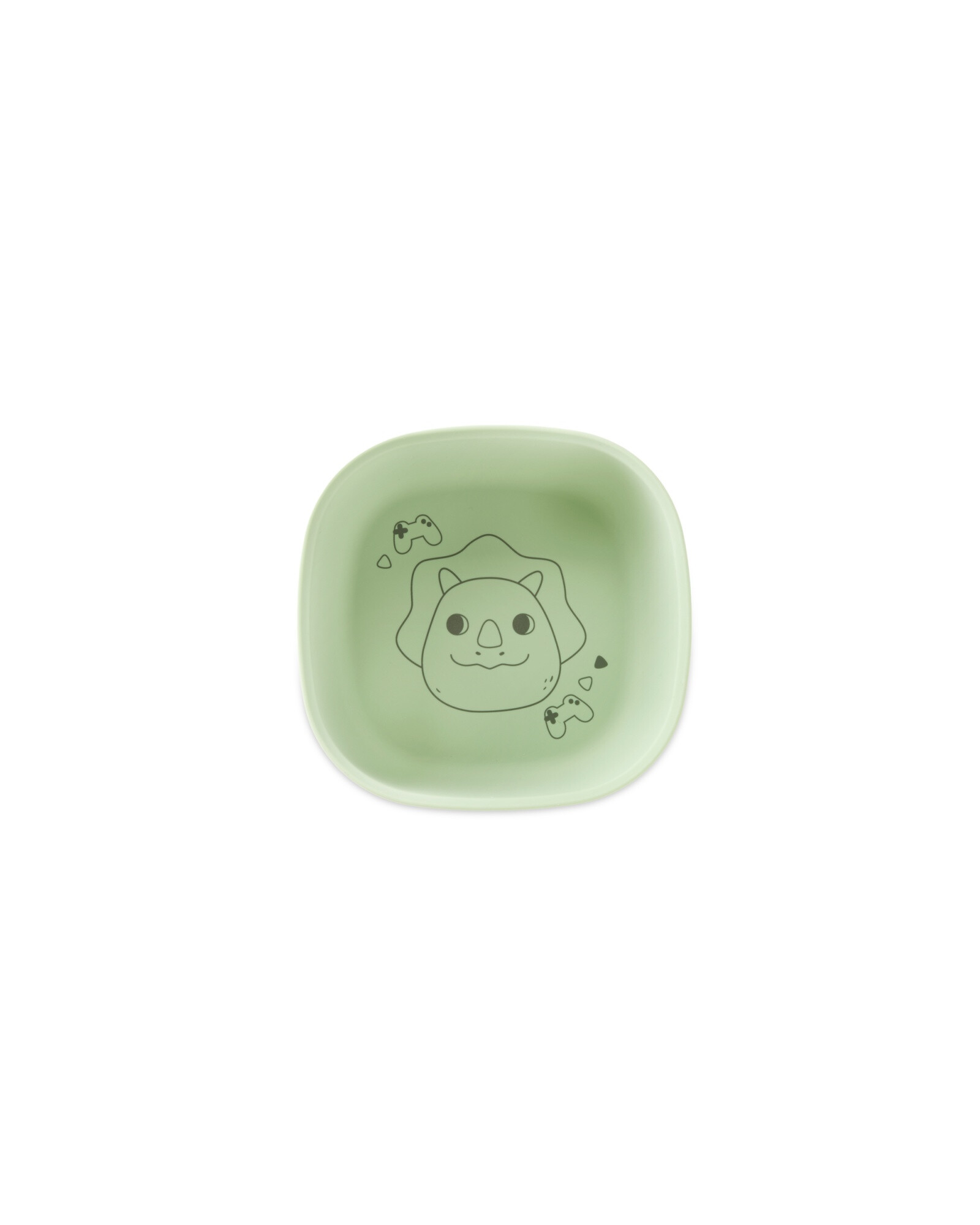 Bowl de silicona, verde, diseño dino Bowl de silicona, verde, diseño dino