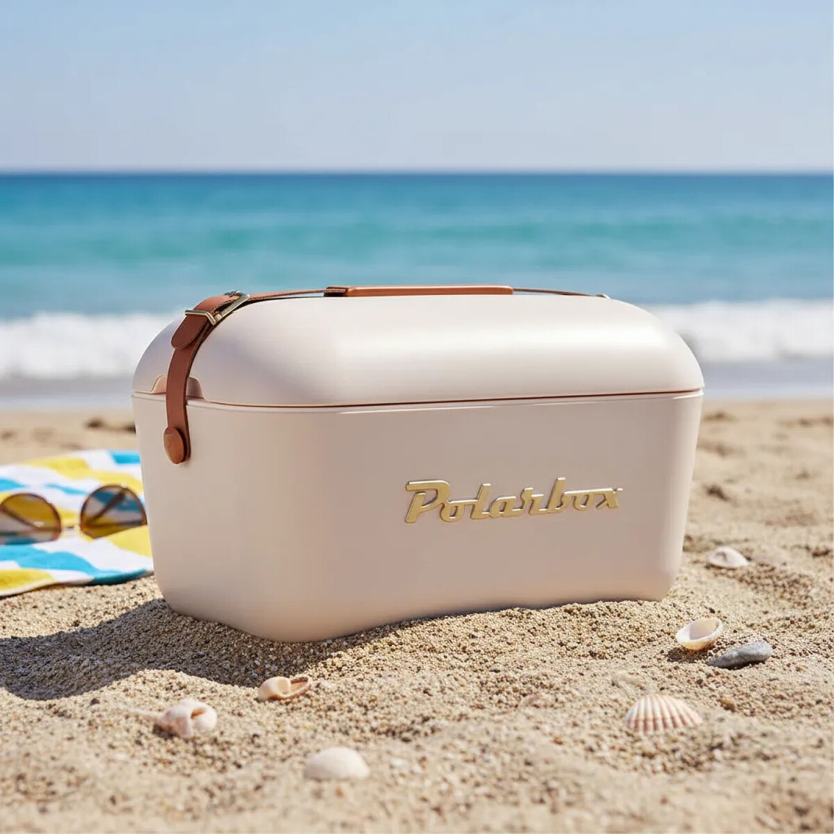 Conservadora Térmica Retro 20L Polarbox Playa Camping Viajes - Perla Gold 