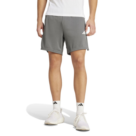 Short de Hombre Adidas Train Essentials Gris - Blanco