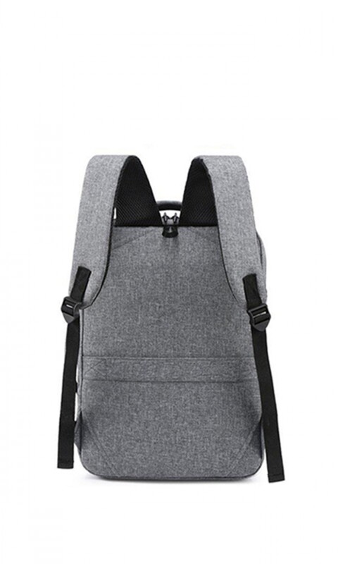 MOCHILA CHICAGO TRIBUNE GRIS