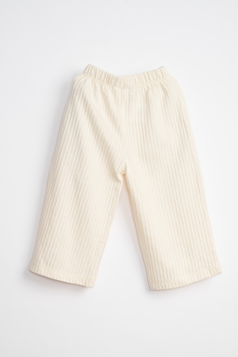 Pantalón ancho Crudo