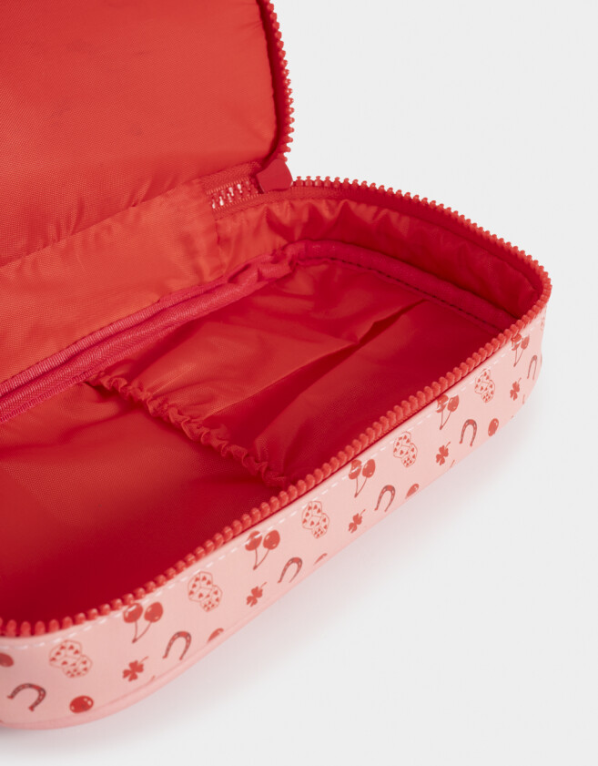 Porta Cosméticos Portacosméticos Estampado - Rosa Viejo
