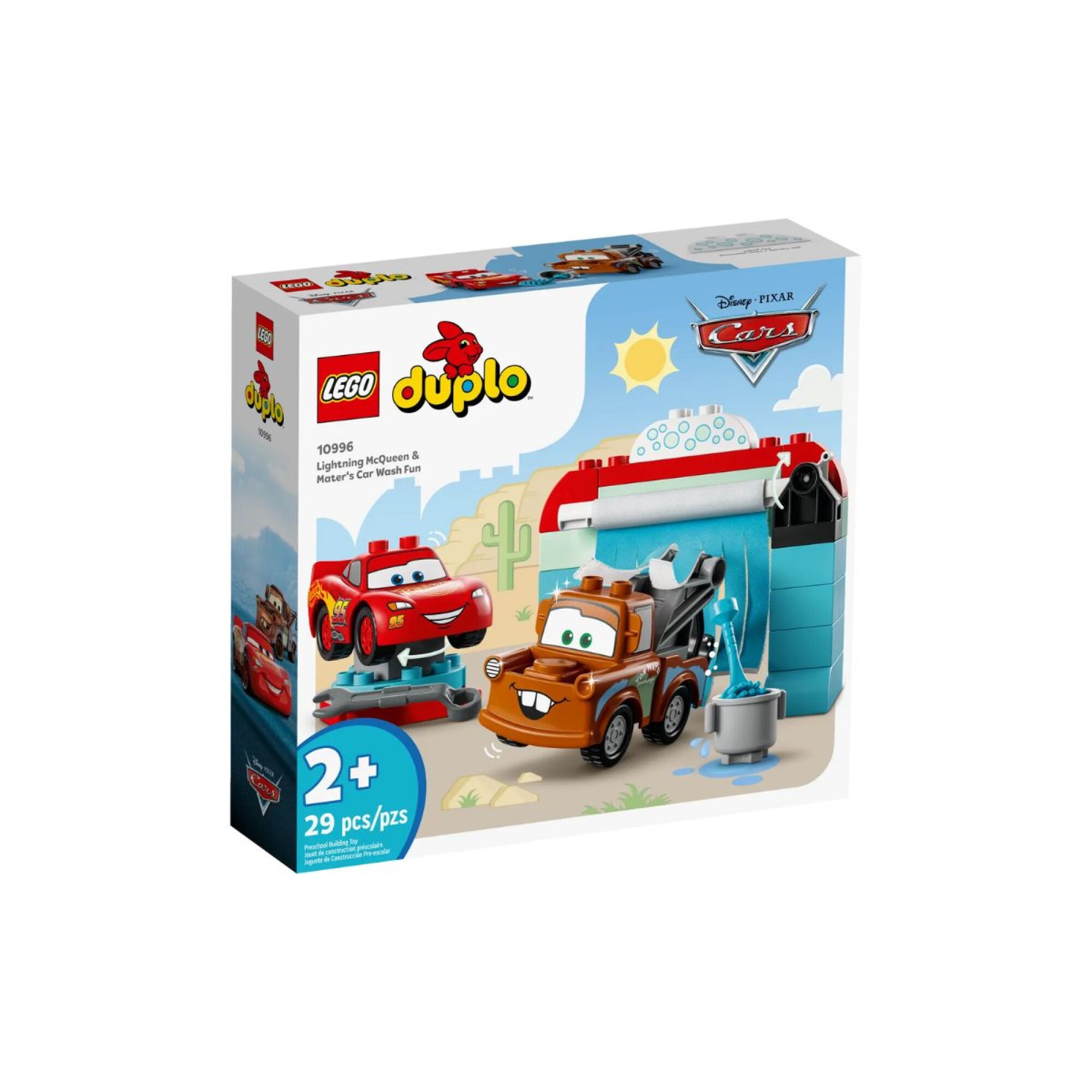 Lego Duplo Diversion en el Autolavado con Rayo McQueen y Mate Rumba