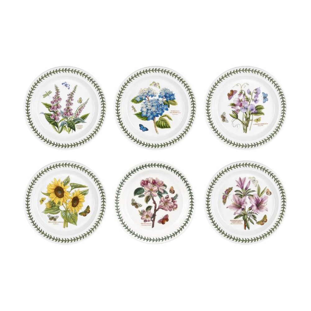 PORTMEIRION BOT GARDEN PLATO PLAYO 25 CM SET x 6 PORTMEIRION BOT GARDEN PLATO PLAYO 25 CM SET x 6