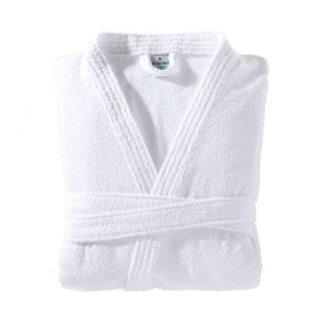 Bata de Baño Dohler Felpa Talle M al XG Blanca