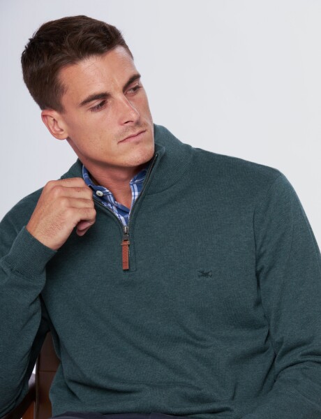 BUZO TEJIDO DE ALGODÓN Verde