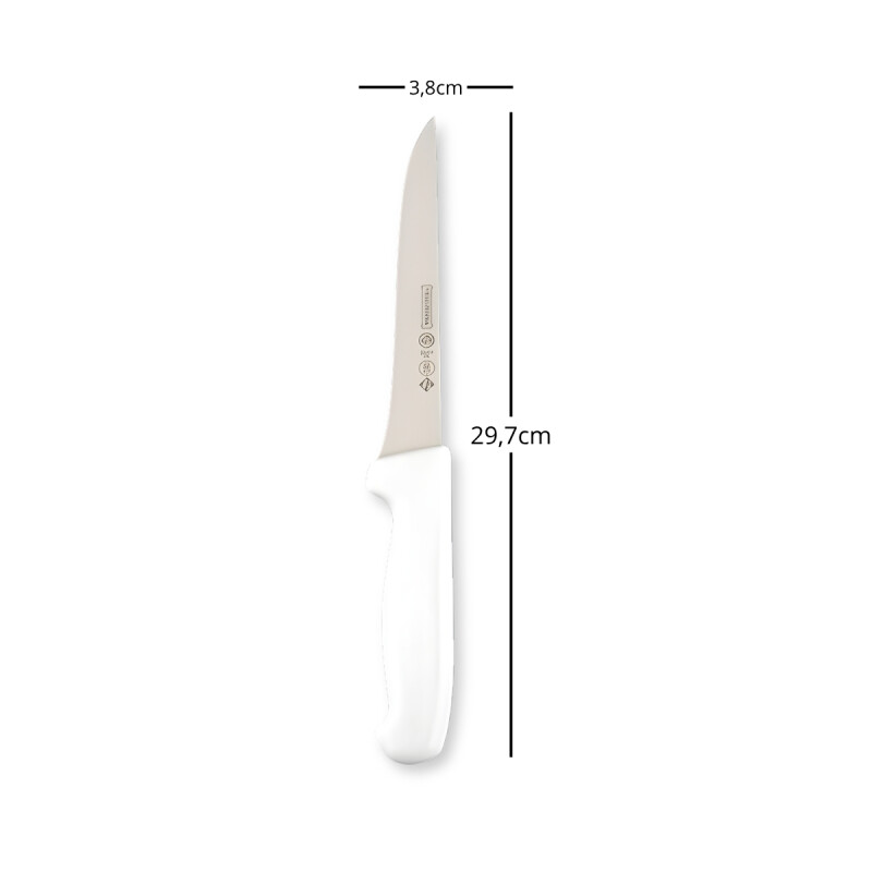 Cuchillo de deshuesar 6'' mango blanco BLANCO