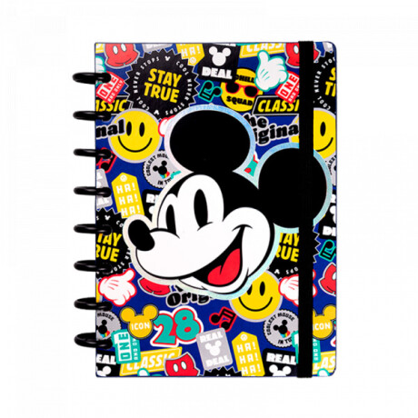 Cuaderno Mooving A5 c/discos Mickey Mouse