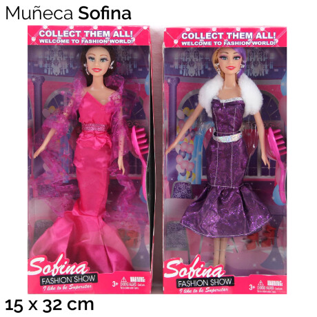 Muñeca Sofina Vestido De Fiesta Unica