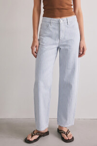Jean Barrel Baggy Celeste