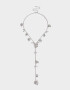 Collares Largos Flores Largos - Plateado