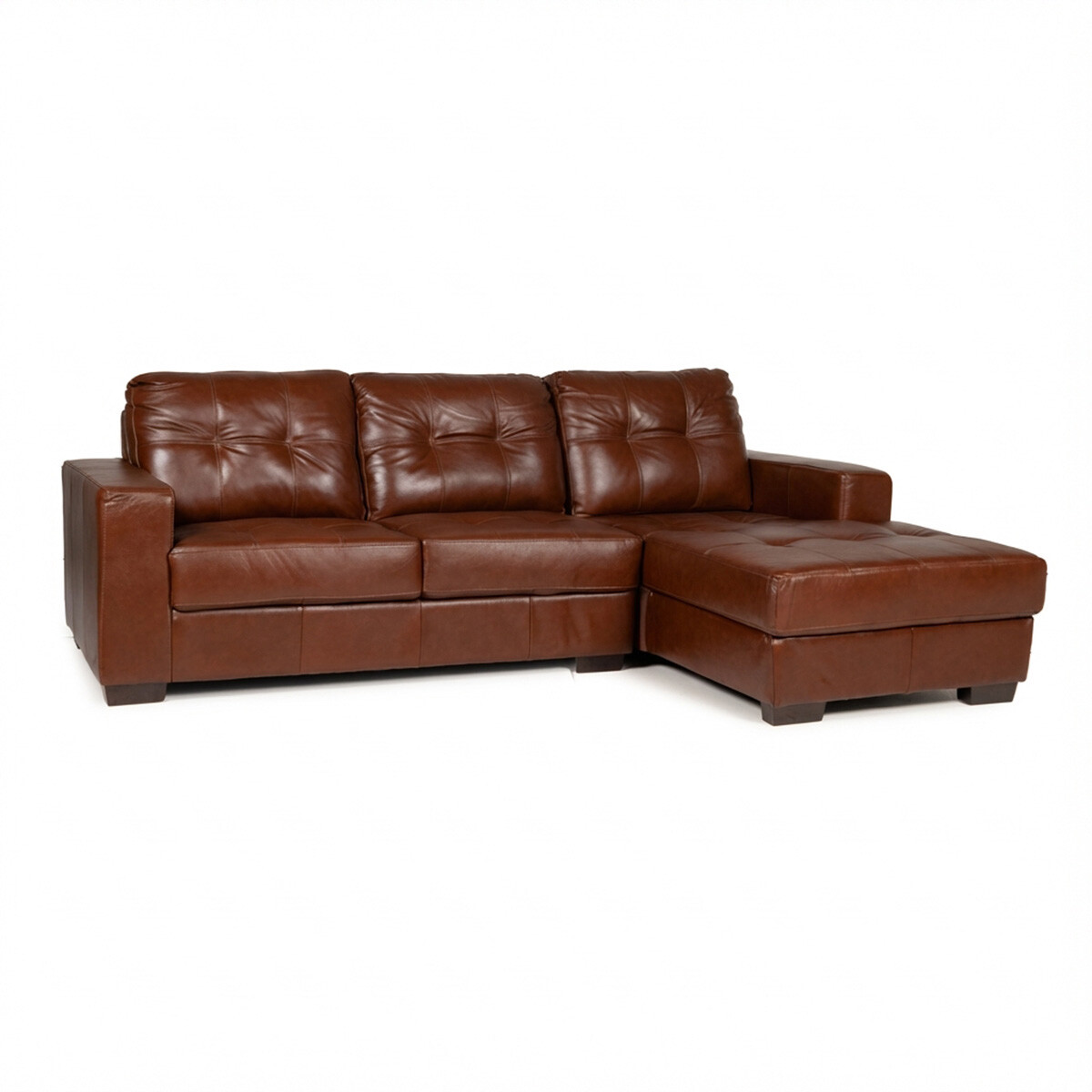 Rinconera Fargo - Cuero Básico - Chaise Derecho - 457 (Brandy) 