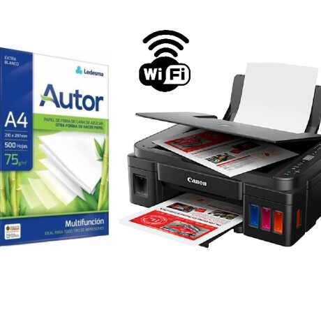 Impresora Multifuncion + Resma de 500 Hojas 001