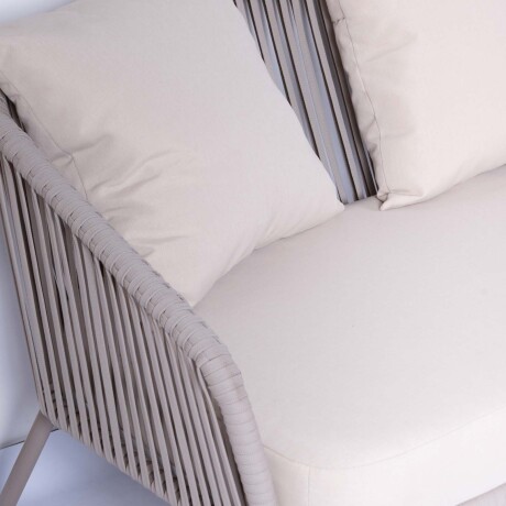 BAYAHIBE (1+2+1) ALUMINIO NATURAL-BEIGE SET DE LIVING