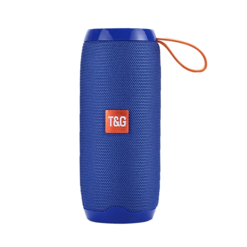 Parlante portátil bluetooth TG116 cilindro simil flip azul Parlante portátil bluetooth TG116 cilindro simil flip azul