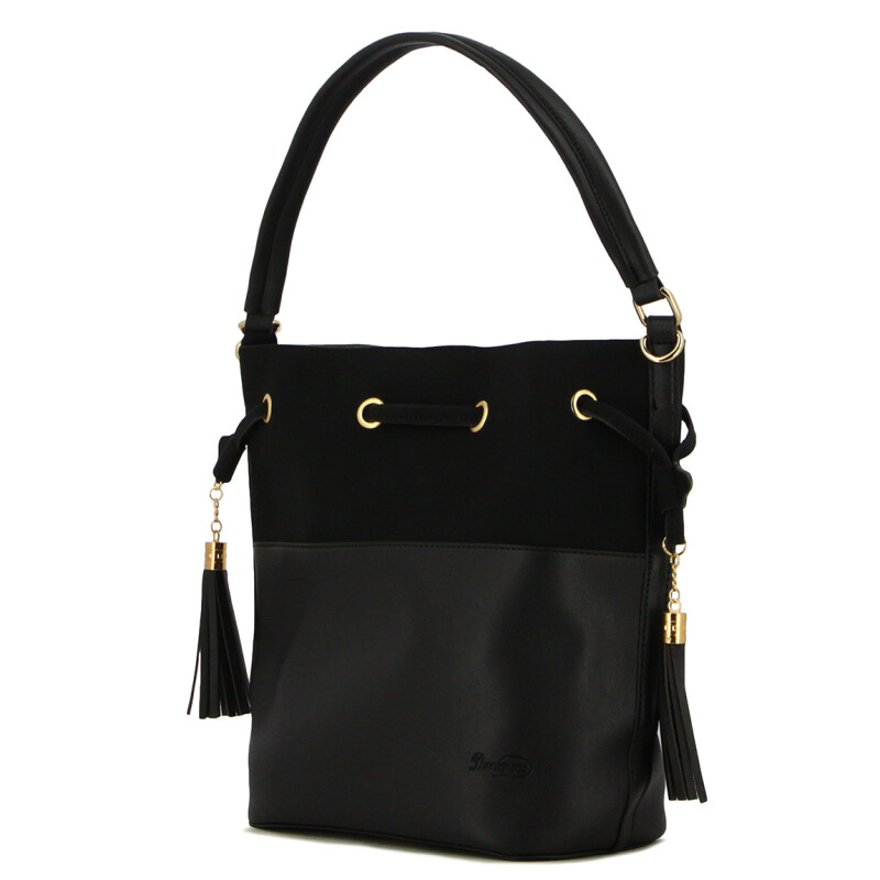 Cartera Mujer Darkness Soleil Con Neceser Negro