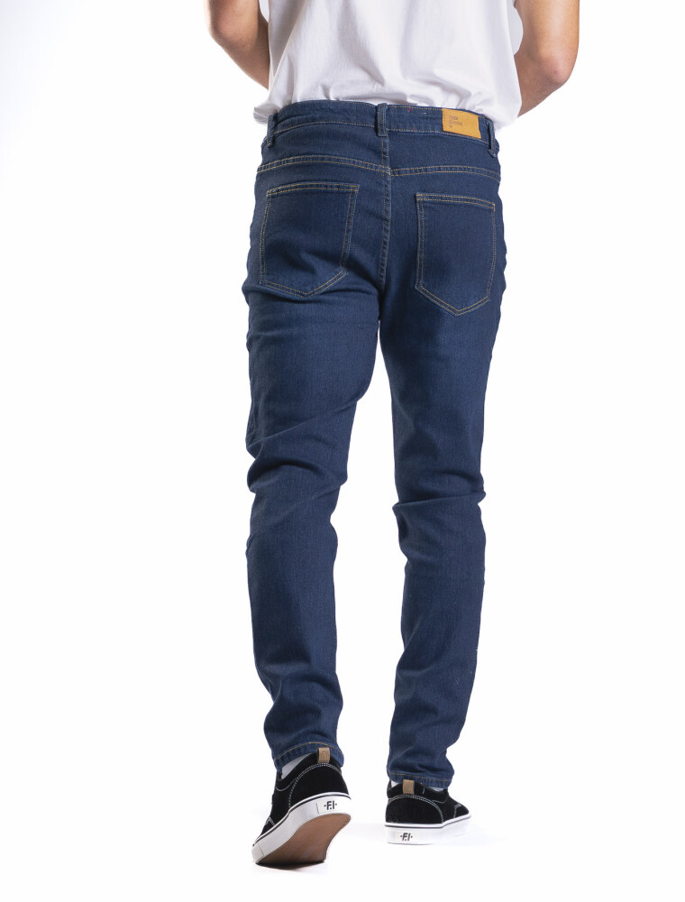 Jean Slim Fit Largo 30 Azul Oscuro
