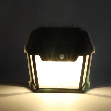 FAROL DE PARED CON DOBLE LED Y CARGA SOLAR NEGRO FAROL DE PARED CON DOBLE LED Y CARGA SOLAR NEGRO