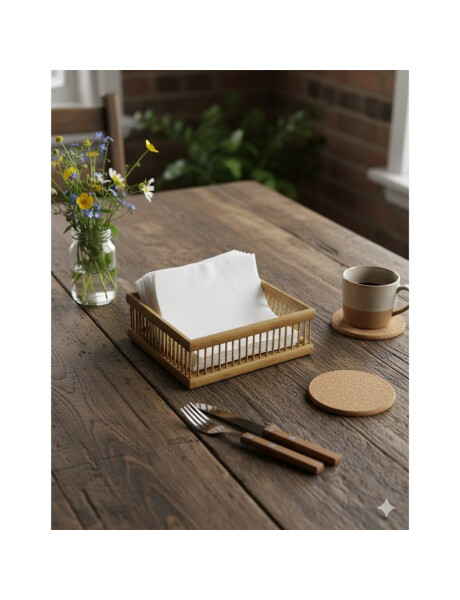 SERVILLERTERO RECTANGULAR 18x18xH6CMS BAMBU SERVILLERTERO RECTANGULAR 18x18xH6CMS BAMBU