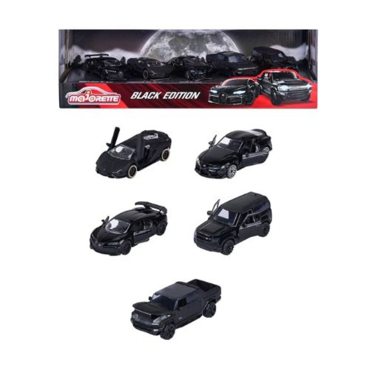 Majorette Black Edition Pack x 5 - Majorette Black Edition Pack X 5 