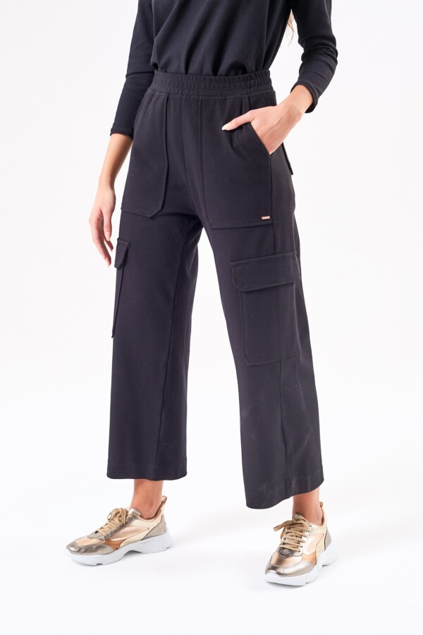Pantalón Cargo Negro