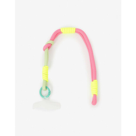 Llavero Y Bag Charm Mix De Cordones. Combinacion Multicolor