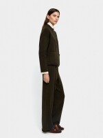 Pantalón De Punto Cintura Elástica caqui