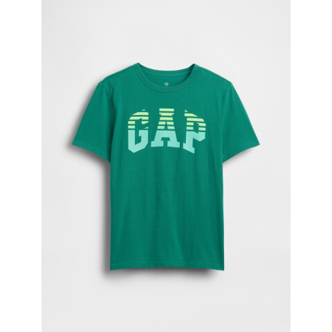 V-FRCH SS LOGO FILLED ARCH TEE GREEN SHADE 183