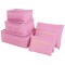 Organizadores para valija set x6 LAUNDRY POUCH Rosa