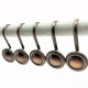 Set x12 ganchos para cortina. boton S/C