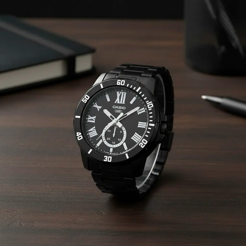 Reloj Casio Acero Inoxidable Hombre MTP-VD200B-1BUDF Reloj Casio Acero Inoxidable Hombre MTP-VD200B-1BUDF
