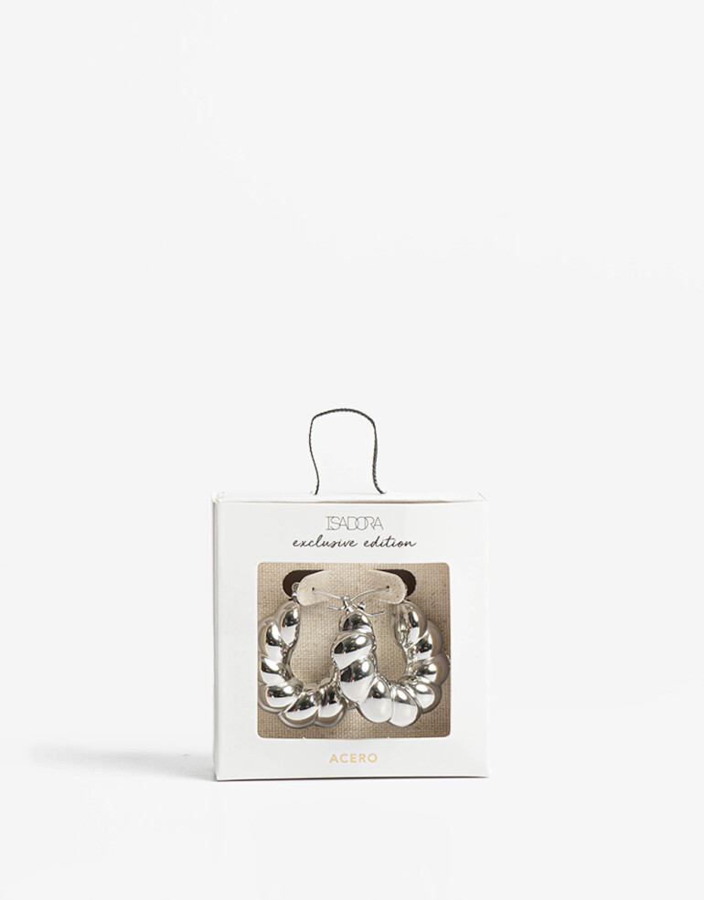 Aros Argollas Metal Aros Argollas Acero - Plateado