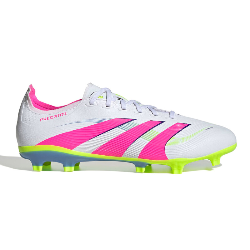 Championes de Fútbol Hombre Adidas Predator League FG/MG Blanco-Rosado