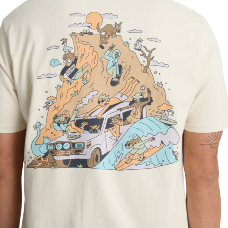 Remera Roark Road Trip Club - Blanco Remera Roark Road Trip Club - Blanco