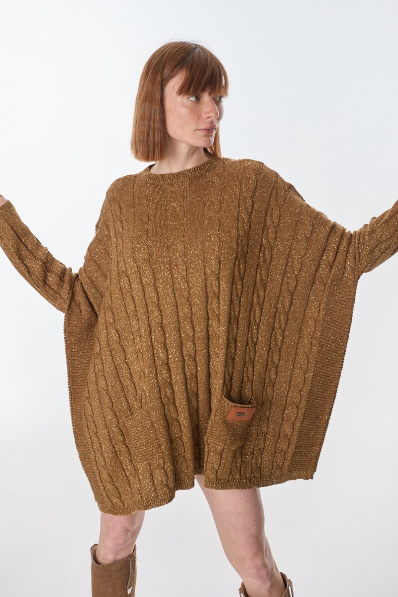 Sweater Oceano Camel Lurex