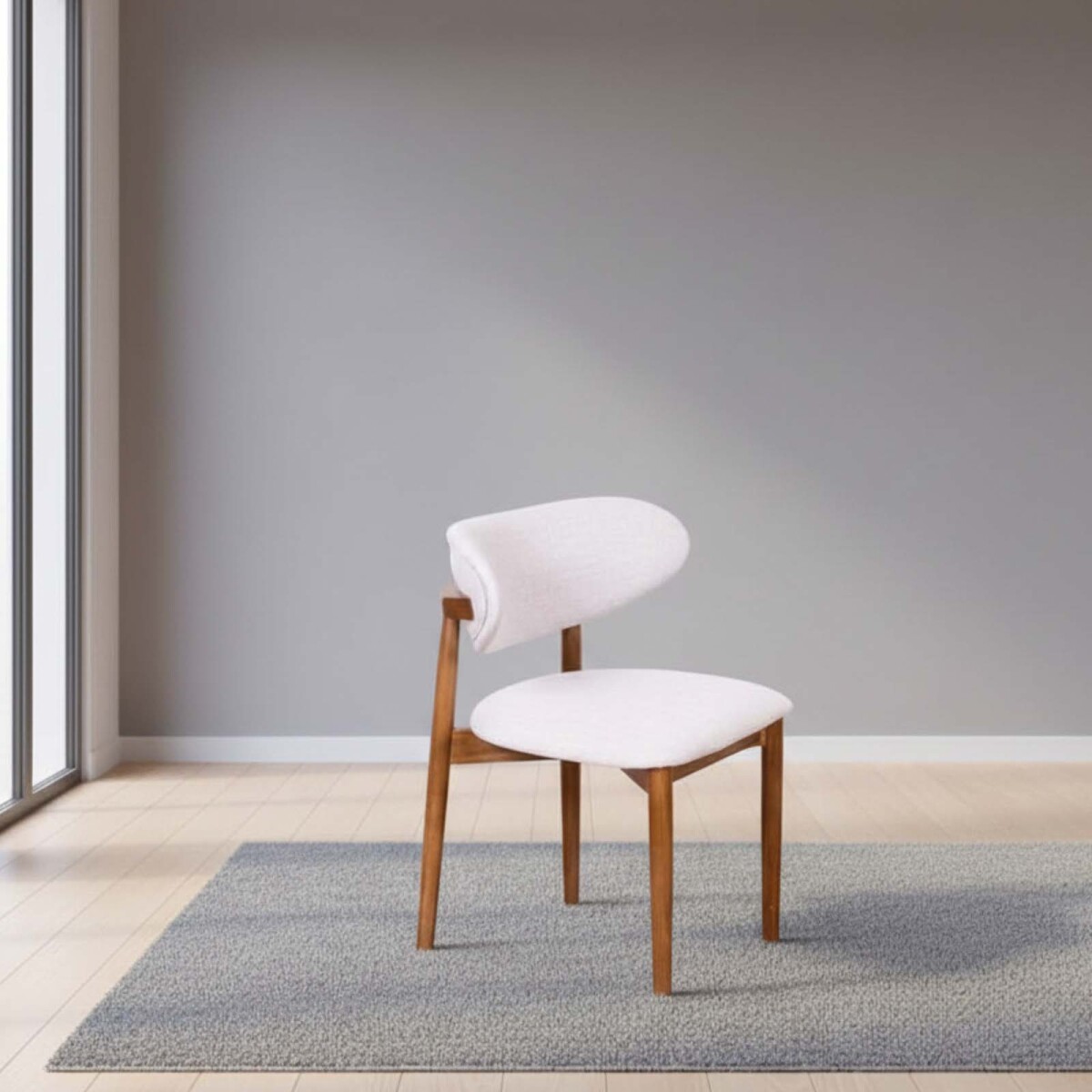 SILLA DE COMEDOR - RATTAN-Y-MADERA MARRON MIA II 