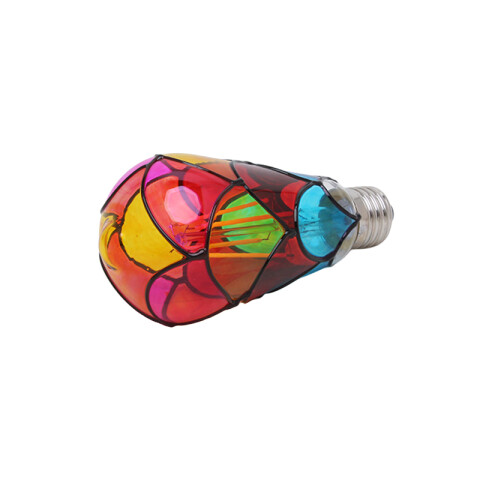 Lámpara ST64 6W E27 tipo vitral multicolor IX4394