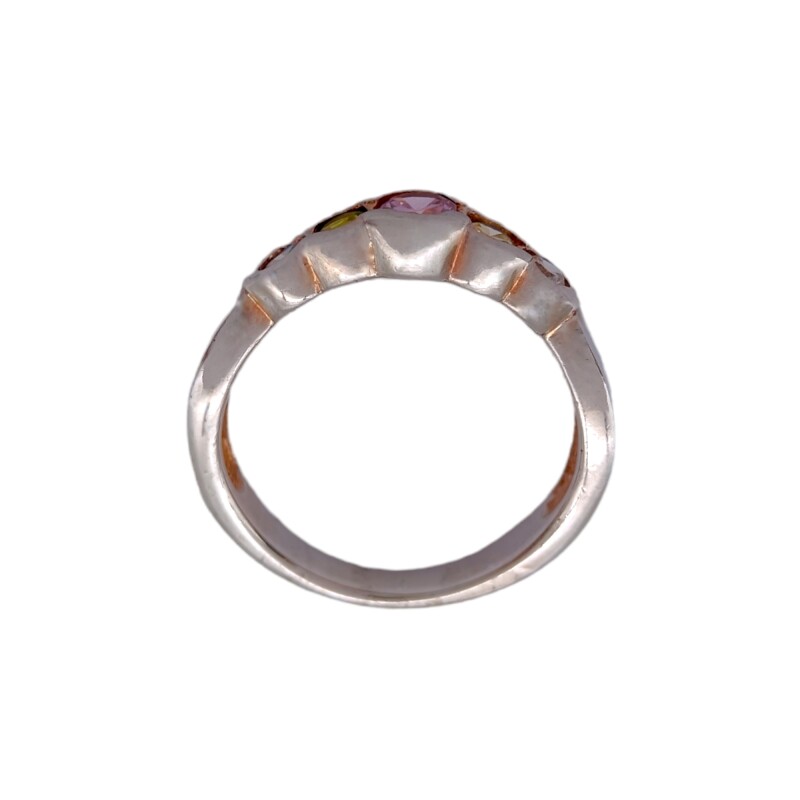 Anillo Circulos-Plata 925-Piedra Zirconia Varias-AN3264 conpiedra