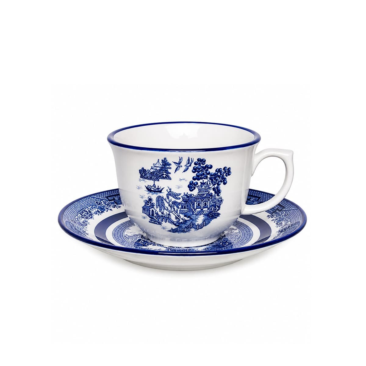 Taza te con plato Blue Willow 240 ml OXFORD 