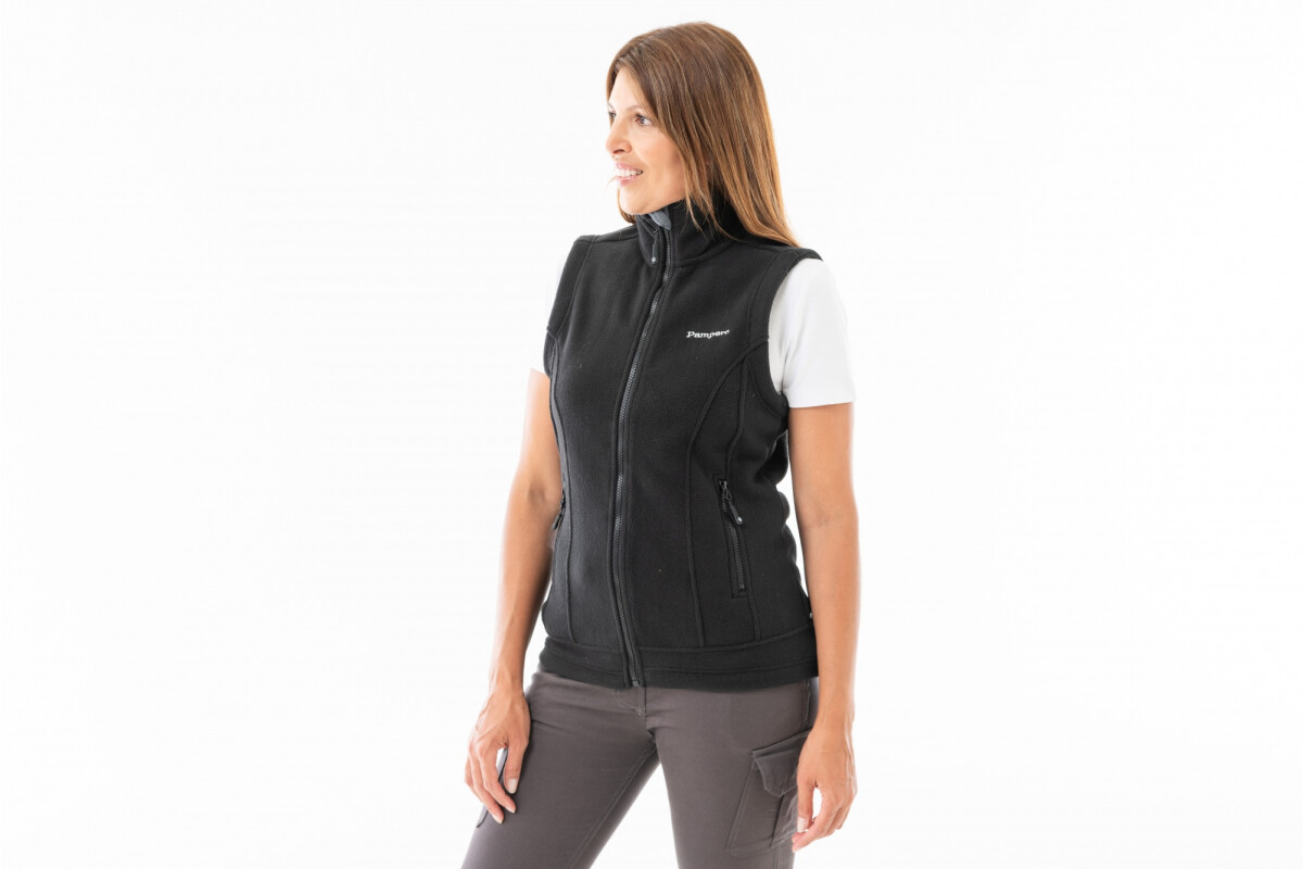 CHALECO POLAR MONTTES MUJER Negro