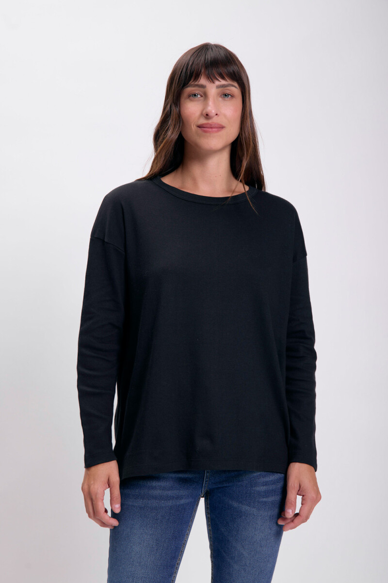 Remera básica Negro
