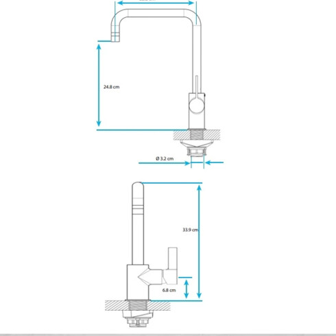 GRIFERIA DE COCINA PICO ALTO AQUALIA MONOCOMANDO C/SPRAY DOS FUNCIONES CROMO 000